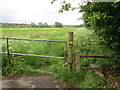 The beginning of a footpath to Rossington Fishing Lake