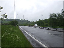 SK0681 : A6 approaching roundabout by JThomas