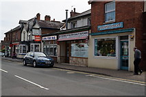 SO7847 : Shops on Worcester Road, Malvern Link by Ian S