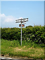 Roadsign on the B1117 Yaxley Road