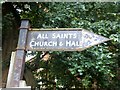 Old fingerpost on Church Walk