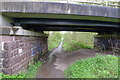 The West Highland Way passing beneath the B834