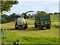 Wester Blairskaith, harvesting the silage