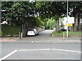 Bridleway at the junction of Alexandra Road