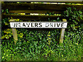 TL8247 : Weavers Drive sign by Geographer