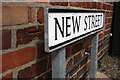 Benchmark by New Street sign on #86 North Parade