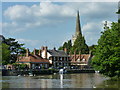 Abingdon waterfront as seen from the river Thames