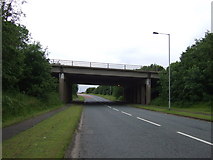 SJ5390 : M62 bridge over Clock Face Road (A569) by JThomas