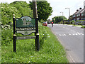 SK5451 : Papplewick village sign on Linby Lane by Alan Murray-Rust