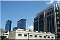 View of Ropemaker Place and a shopping centre from the rear of 5 Aldermanbury Square