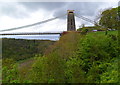 ST5673 : Eastern end of the Clifton Suspension Bridge, Bristol by Jaggery