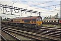 EWS Class 66, 66098, south of Crewe station