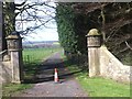 NU2303 : Entrance to the drive to Morwick Hall by Darrin Antrobus