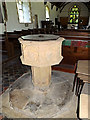 TM3780 : Font of St.Peter's Church by Geographer