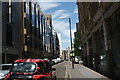 View up Wilson Street from South Place