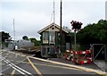 Signal box and level crossing, Eccles Road Station