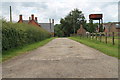 Hanby Lodge Farm entrance road