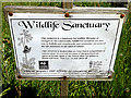 TM4077 : St.Peter's Church Wildlife Sanctuary sign by Geographer