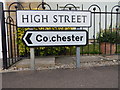 Colchester sign in East Donyland