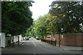 View down Boltons Place from Old Brompton Road