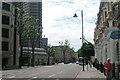 View back along Cromwell Road towards the Holiday Inn