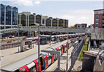 TQ3884 : Stratford Low Level, with Jubilee Line train, 2010 by Ben Brooksbank