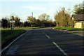 Road junction by College Farm