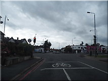 TQ2465 : Gander Green Lane at the junction of St Dunstan's Hill by David Howard