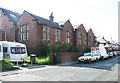 Former drill hall, Rufford St frontage, Golcar