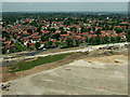 Shadowmoss Road Metro line extension works from the air