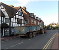 SO8540 : Tractor and loaded trailer in Upton-upon-Severn by Jaggery