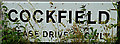 TL9255 : Cockfield Village Name sign by Geographer
