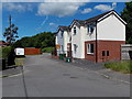 Houses at the western end of Duffryn Crescent, Bryncae