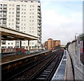 No passenger access beyond this point, Cardiff Queen Street station platform 2