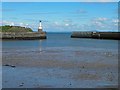 NY0336 : The entrance to Maryport harbour by Steve  Fareham