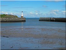 NY0336 : The entrance to Maryport harbour by Steve  Fareham