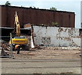 Building demolition on the Abbey Park site, Cwmbran