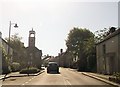 Approaching Grampound church on A390