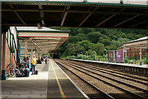 SH5771 : Bangor Railway Station by Peter Trimming