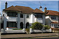 TQ8985 : Seaside semi-detached suburbia, Northumberland Crescent, Southchurch, Southend-on-Sea by Christopher Hilton