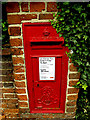 TL8146 : Cavendish Station Edward VII Postbox by Geographer