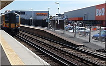 SY6779 : Halfords and B&Q, Weymouth by Jaggery