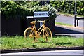 SK3183 : Yellow bikes promoting 'Le Grand DÃ©part': Ecclesall Road South by Graham Hogg