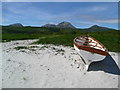 NR5571 : Boat on the beach at Traigh na Mile by Gordon Brown
