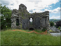SN7634 : Remains of Castle, Llandovery, Carmarthenshire by Christine Matthews