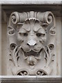 Scary lion above the entrance to the Lav Covrts, West Stockwell Street, CO1