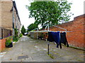 Washing lines on housing estate