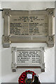 TL9561 : All Saints, Drinkstone - War Memorials WWI & WWII by John Salmon