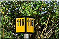 J3775 : Railway milepost, Sydenham, Belfast by Albert Bridge