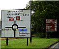 SU3815 : Roadsigns on the A3057 Romsey Road by Geographer